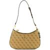 GUESS Noelle - Borsa da donna con zip, Logo Latte Marrone, taglia unica