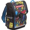 Mitama - Zaino Upside Boy MONSTER, Scuola Elementare, Ergonomico, Super Organizzato, Impermeabile, Schienale Imbottito, 24 litri