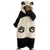 SHUOJIA Pigiama Tuta Panda Unisex Adulto Animale Onesie Cosplay Halloween Carnevale Costume Donna Pigiama Costume Animale Inverno Famiglia (5XL,Panda-A)