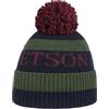 Stetson Berretto con Pompon Classic Donna/Uomo - Made in Italy Beanie Lavorato a Maglia Invernale Risvolto, Risvolto Inverno Autunno/Inverno - Taglia Unica Verde-Blu
