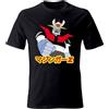 Generico T-Shirt Videogame Mazinga Z UFO Robot Anime Manga Retrogaming Vintage (IT, Testo, XXL, Regular, Regular, Nero)