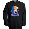 MAGLIERIA CONFORTI Felpa Girocollo di SBRISER Youtuber Taglie Ragazzi e Adulti Unisex (IT, Testo, S, Regular, Regular, Nero)