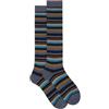 Gallo Calze lunghe fantasia righe multicolor micro AP102852 denim/navy