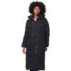 MARIKOO Giacca invernale da donna trapuntata lunga giacca invernale parka giacca calda B985, Nero , L