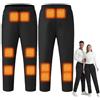 GHKWXUE Pantaloni Riscaldati per Uomo Donna,18 Zonas Softshell cálidos de Invierno Pantalones Largos,USB Pantaloni della Tuta Invernali All'aperto,Pantaloni Impermeabili Termici(Men's Pants 1,Large)