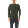 SUN68 Maglia Uomo K44101 Verde Round Solid K44101 XXL