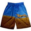 kewing Uomo Spiaggia Tavola Corta Ghepardo Stampare Costume da Bagno Funky Short Corti per Casual