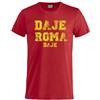 PELUSCIAMO T-Shirt DAJE Roma DAJE | Maglietta Manica Corta | Magliette Unisex Personalizzate | Stampa Effetto Rovinato PS 27431-A-120