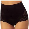 JADEA Culotte in cotone elasticizzato alte in vita donna art. 07 (6pz) - 8, Nero