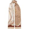 GUESS Sciarpa 90×180 con logo e catene AW5339POL03 latte logo