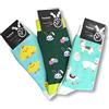 TwoSocks Calzini Pasqua da uomo | Calze da donna e uomo | Calze pasquali | Cotone, Taglia unica | Regalo di Pasqua, Set regalo pasquale, Taglia unica