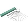 GOGHOST Set di lime per capotasto per ponte chitarra, 13 diverse dimensioni, in acciaio inox, con pietra abrasiva, per chitarra elettrica, acustica, ukulele, basso, banjo, mandolino (verde)
