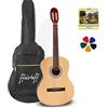 ffalstaff Chitarra Classica ffalstaff C40 superior, con borsa imbottita, muta e plettri