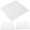 Vaguelly 6pezzi Pannelli Fonoassorbenti Isolanti per Pareti e Soffitti in Fibra di Poliestere Bianco, Isolamento Acustico e Assorbimento Rumore per Sale Conferenze e Camere