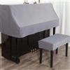 Haklein Copertura antipolvere in velluto per pianoforte verticale, morbida e resistente, con copertura per sgabello, decorazione moderna, per casa e scuola (copertura per pianoforte, sgabello singolo B,