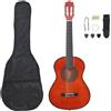 vidaXL Set di chitarra classica per bambini e principianti 8 pezzi 1/2 34