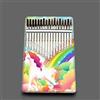 Hearda Kalimba 17 tasti Thumb Piano, Hearda Portatile Professionale Pianoforte in Legno con Accessori e Istruzione, Mbira Finger Piano Regali per Bambini Adulti Principianti - Stampa Animale (unicorno)