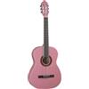 EKO GUITARS - CS-10 PINK Chitarra Classica Serie Studio Scala 4/4, Top in Tiglio, Fasce e Fondo in Tiglio Laminato, Manico e Tastiera in Betulla, Custodia Inclusa, Colore Pink