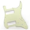 Yuemiya Battipenna per chitarra Fender Stratocaster Dual P90, battipenna a 11 fori, compatibile con USA/Mexico Strat, parte mod per chitarra personalizzata (verde chiaro)