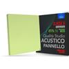 Addictive Sound Pannelli Fonoassorbenti Premium, pannello acustico qualità studio con lana acustica, Classe B di assorbimento, prodotto in UE, kit parete/soffitto, 50x50x6 cm, 2.5 kg, Lime