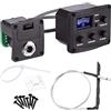 Generico Pickup Per Chitarra - Pickup Piezoelettrico Per Ukulele Classico 10x7x4 Cm, Equalizzatore Preamplificatore A 3 Bande, Equalizzatore Preamplificatore Per Ukulele Con Schermo LCD, Di Preamplific
