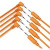 ExcelValley - 5-Pack Cavi Ibridi Modulari Patch Mono TS 3,5mm 1/8Eurorack Synth Sintetizzatore [Arancione - 15cm 6]
