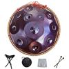 SHATONG Handpan armonico Drum Hand Pan 9 10 12 14 Note Strumento a percussione Professionale Handpan in Acciaio con Borsa da Viaggio Decorazione in Corda e Mazze per Meditazione Yoga Zen