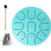 Generic Tambour de Pluie per Giardino Esterno, 10,2 cm, 9 Note, Tamburo di Chakra in Acciaio, Campanella Impermeabile per Meditazione, Tamburo da Giardino, Strumenti Musicali per Regalo per Adulti