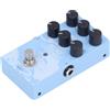 Fockety Pedale Riverbero per Chitarra, Mini Universe 9 Suoni Mini Pedale Effetto Riverbero con Doppia Interfaccia di Alimentazione, per Room, Hall, Plate, Spring, Cloud, Effetti Lofi,