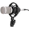 Sutinna Microfono a condensatore, Microfono Professionale BM-800 Microfono per Registrazione da Studio con Supporto Antiurto per trasmissioni Radio in Studio
