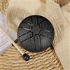 Orgrul Rain Drum Outdoor 3 pollici 6 toni Steel Tongue Drum Tamburo pioggia per giardino, tamburo antipioggia per esterni, tamburo impermeabile per bambini (nero)