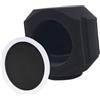 TTETTZ Sfera di Isolamento Del Microfono Scudo Acustico Schiuma Filtro Riflettente Fonoassorbente per La Riduzione Del Rumore E Della Riflessione Cabina, Nero