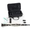 GEWA Roy Benson Bb Clarinet CB-217 (con sistema Boehm, corpo in ebanite, meccanismo in nichel argentato, compresi gli accessori per la cura e la custodia rettangolare, con set di zaini)