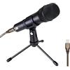 BC Master Microfono USB Dinamico Cardioide Metallico Registrazione Professionale con Treppiede per PC Mac Studio Gaming Canto Youtube Windows - Nero (DM35U)