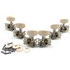 Myazs Pioli di sintonizzazione per chitarra Chiavi Accordatori Chitarra Acustica Meccanica Tuner Argento Perlato Chitarra Tuning Accessori Meccanici Singolo Chitarra Tuning Peg Tuning Peg Tuner Machine Head