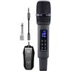 DIGNIFE Microfoni Wireless, Microfono senza fili Microfono portatile professionale UHF Micphone for il palco della scheda audio dal vivo microfoni e ricevitore wireless(One drag one)