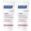Ducray (Pierre Fabre It. SpA) Ducray Sabal Shampoo quotidiano sebo-assorbente, Assorbe il sebo in eccesso, Capelli grassi uso quotidiano, 200ml 2x200 ml