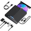 Zingle Unità DVD esterna 7 in 1, unità CD/DVD esterna per computer portatile, USB 3.0 e tipo C, unità disco CD/DVD +/-RW, masterizzatore CD/DVD CD-ROM, unità esterna per laptop desktop PC Windows 7/8/10/XP
