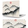 HLAAJJX Custodia Compatibile con Nuovo Macbook Air 13 pollici 2020 2019 2018 con display Retina e Touch ID A1932 A2179 A2337 M1, Case Rigida Protettivo Plastica Copertina & Tastiera Cover, Montagna