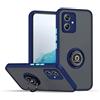 RankOne Custodia per Motorola Moto g55 5G (6.49 Inches), Staffa ad Anello Base di Aspirazione Magnetica Cover per Cellulare Trasparente Opaca - Blu Reale