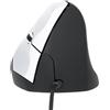 HUIOP Mouse verticale cablato Mouse ottico ergonomico da gioco a 3 tasti per PC/laptop Nero,cablata