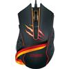 SCHWAIGER GM3000 mouse da gioco computer PC mouse da gioco accessori 6 pulsanti illuminazione RGB cablata ergonomico nero rosso
