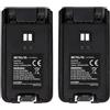 Retevis RT668 Walkie Talkie Batterie, Batterie Ricaricabili agli Ioni di Litio, 3,7 V 1200 mAh, Compatibili con Walkie Talkie RT668, Radio Bidirezionale (Nero, 2 Pezzi)