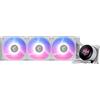 MSI MPG CORELIQUID P13 360 WHITE - Raffreddamento Liquido AIO per CPU, Base in Rame Full-Plane Senza Viti, Canali Acqua Ottimizzati, ARGB GEN2, Ventole CycloBlade 9, Radiatore Split-Flow