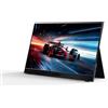 Nilox NXMP15FHD601 Monitor Portatile 15.6'' IPS Full HD, Frequenza 60 Hz, Connessioni USB‑C e Mini‑HDMI, Cover Magnetica e Design Ultra‑Sottile