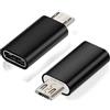 CLEM Provence Clem Tech - Adattatore convertitore da USB-C a Micro USB, confezione da 2 connettori rapidi e compatibili con tablet o smartphone Samsung Xiaomi Huawei Nokia..