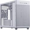 ASUS Prime AP201 TG, Case Micro-ATX, 33 litri, Pannelli Tool-free, Mesh quasi filtrante, Supporto per Dissipatori da 360 mm, Compatibile con Schede Grafiche fino a 338 mm e PSU ATX standard, Bianco