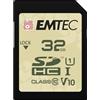 EMTEC Scheda SD da 32 GB per esterni, UHS-I U1 V10, protezione IPX 7, ideale per video Full HD