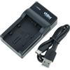 vhbw caricatore USB-C compatibile con Samsung HMX-H300BP, HMX-H300BN, HMX-H304, HMX-H300 camera + cavo USB-C + LED