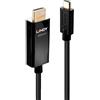 LINDY Cavo adattatore da USB tipo C a HDMI 4K60 con HDR, 2 m